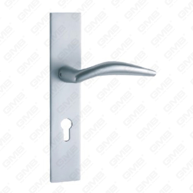 Manico della porta in alluminio ossigenato sulla maniglia della porta della piastra (G501-G24)