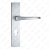 Manico della porta in alluminio ossigenato sulla maniglia della porta della piastra (G501-G53)