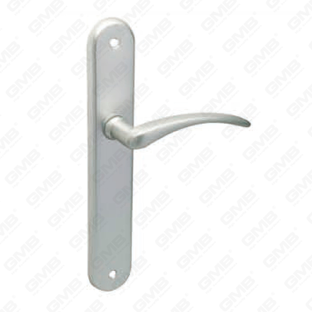 Maniglia per porta in alluminio ossigenato su piastra con maniglia per porta (749)