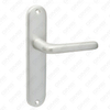 Maniglia per porta in alluminio ossigenato su piastra maniglia per porta (8803)