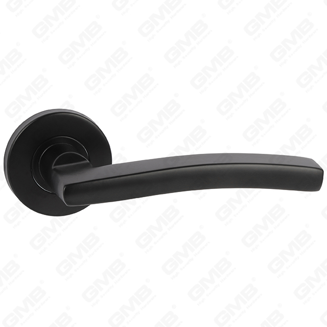 Design in stile moderno di colore nero di alta qualità #304 manico per porte in acciaio inossidabile rotondo manico a leva di rosa (GB03-35)