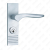 Maniglia per porta in alluminio ossigenato su maniglia per porta piastra piastra (G373-G89)