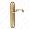Maniglie in ottone Maniglia per porta in legno Hardware Maniglia per porta su piastra per serratura da infilare (B-PM3905-AB)