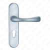 Manico della porta in alluminio ossigenato sulla maniglia della porta della piastra (G462-G86)