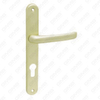 Maniglia per porta in alluminio ossigenato su piastra maniglia per porta (8806DS)