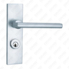 Maniglia per porta in alluminio ossigenato su maniglia per porta piastra piastra (G361-G25)