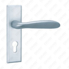 Maniglia per porta in alluminio ossigenato su maniglia per porta piastra piastra (G393-G56)