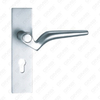 Maniglia per porta in alluminio ossigenato su maniglia per porta piastra piastra (G401-G81)