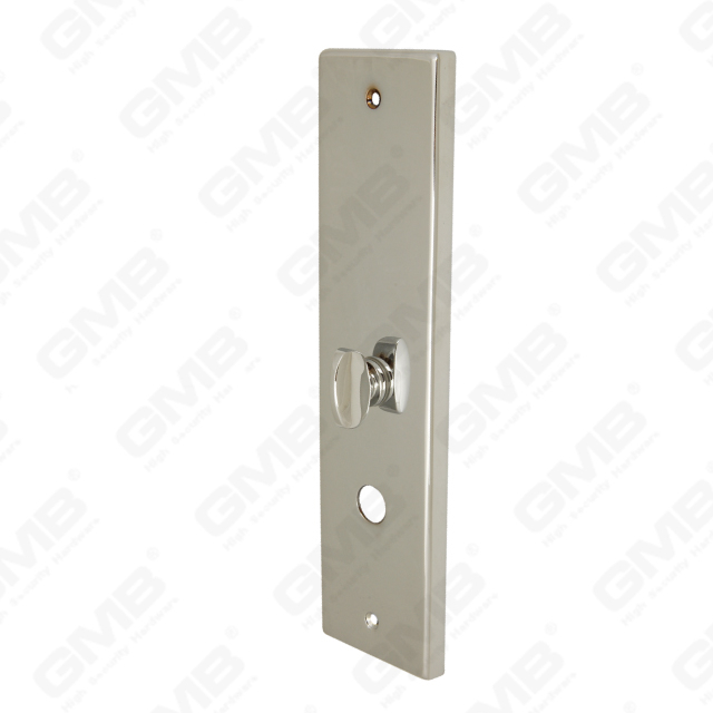 Maniglie in ottone Maniglia per porta in legno Maniglia per porta su piastra per serratura da infilare (B-PM91-SC)