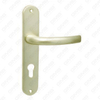 Maniglia per porta in alluminio ossigenato su piastra maniglia per porta (8867)