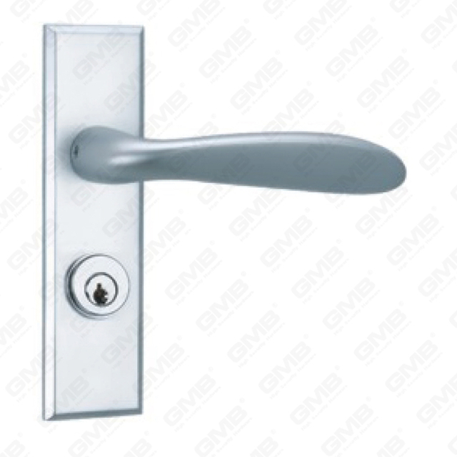 Maniglia per porta in alluminio ossigenato su maniglia per porta piastra piastra (G365-G56)