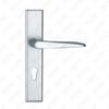 Manico della porta in alluminio ossigenato sulla maniglia della porta della piastra (G505-G55)