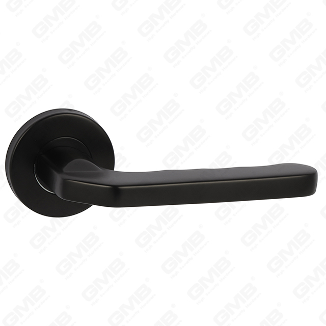 Design in stile moderno di colore nero di alta qualità #304 manico per porte in acciaio inossidabile rotondo manico a leva di rosa (GB03-42)