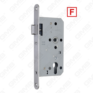 Foro cilindro per porta da infilare in acciaio inox ad alta sicurezza Corpo serratura per porte esterne tagliafuoco e tagliafumo (6072NF)