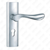 Maniglia per porta in alluminio ossigenato su maniglia per porta piastra piastra (G404-G67)