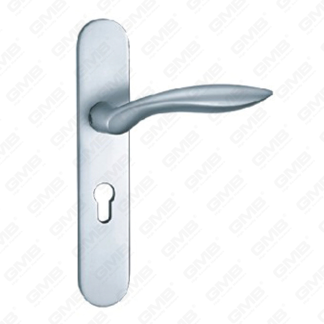 Maniglia per porta in alluminio ossigenato su maniglia per porta piastra piastra (G432-G77)