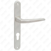 Maniglia per porta in alluminio ossigenato su piastra maniglia per porta (213D)