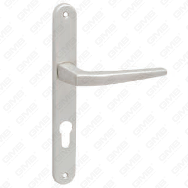 Maniglia per porta in alluminio ossigenato su piastra maniglia per porta (213D)