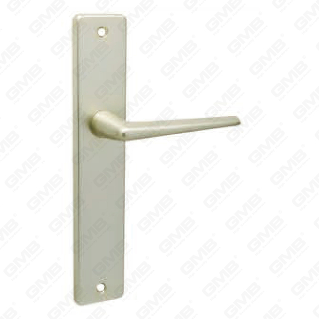 Maniglia per porta in alluminio ossigenato su piastra maniglia per porta (9016L)