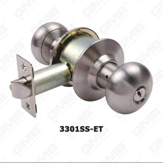 Manopola del cilindro rimovibile per rekeying o sostituzione Serie di serrature con manopola cilindrica standard ANSI di design speciale (3301SS-ET)