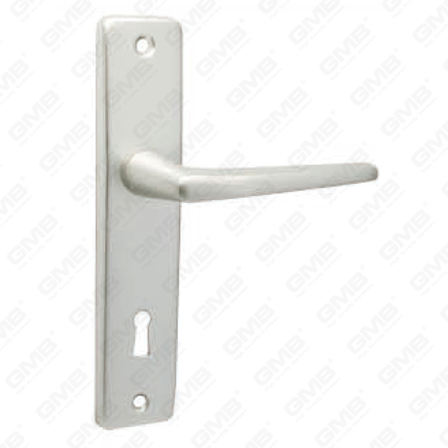 Maniglia per porta in alluminio ossigenato su maniglia per porta piastra piastra (214)